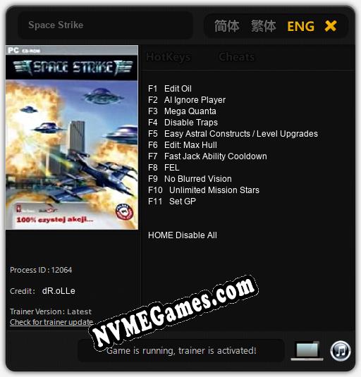 Space Strike: Cheats, Trainer +11 [dR.oLLe]