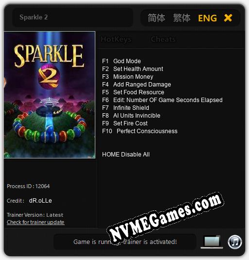 Sparkle 2: Treinador (V1.0.99)