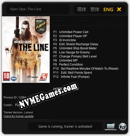 Spec Ops: The Line: Treinador (V1.0.9)