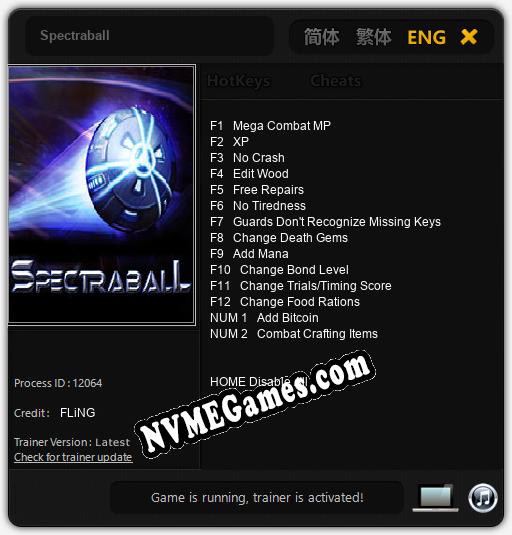 Spectraball: Treinador (V1.0.3)