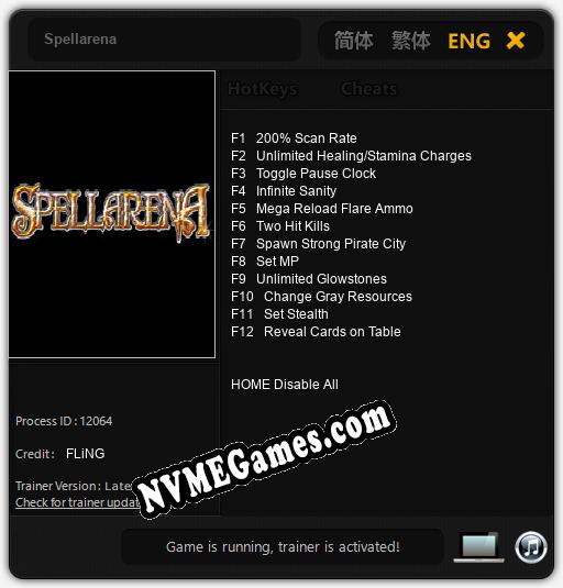 Spellarena: Cheats, Trainer +12 [FLiNG]