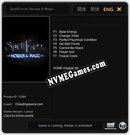 SpellForce: Heroes & Magic: Treinador (V1.0.15)