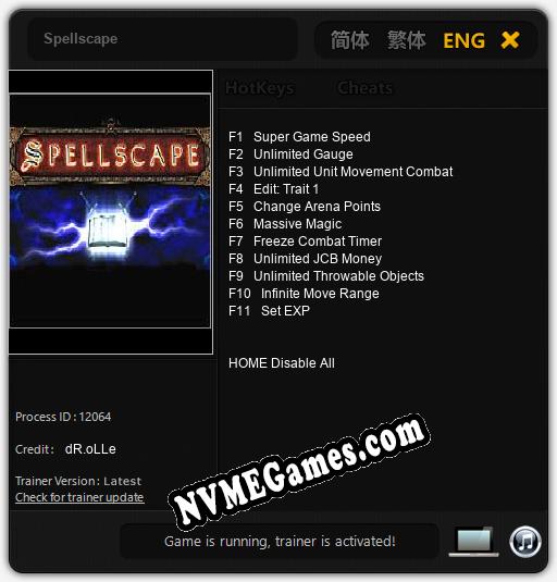 Spellscape: Trainer +11 [v1.4]