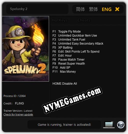 Spelunky 2: Cheats, Trainer +11 [FLiNG]