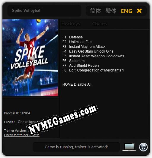 Treinador liberado para Spike Volleyball [v1.0.8]