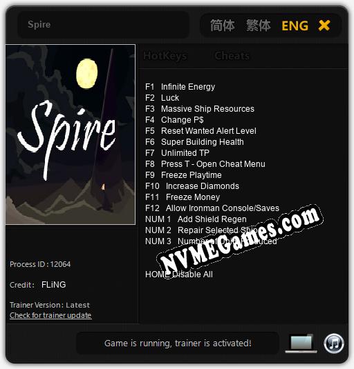 Spire: Cheats, Trainer +15 [FLiNG]