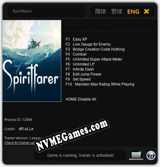 Spiritfarer: Cheats, Trainer +10 [dR.oLLe]