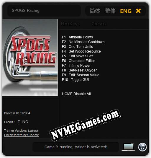 SPOGS Racing: Treinador (V1.0.77)