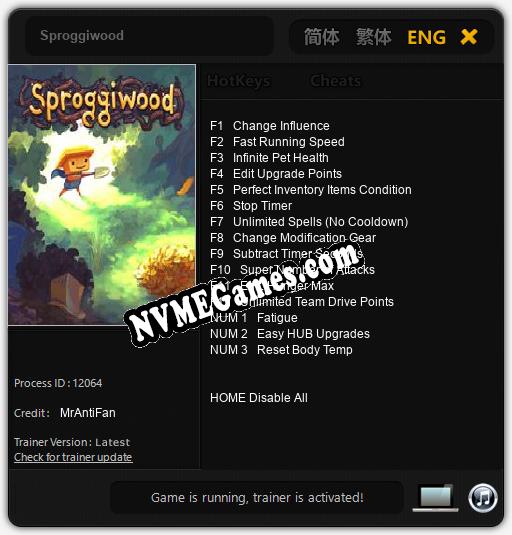 Sproggiwood: Cheats, Trainer +15 [MrAntiFan]