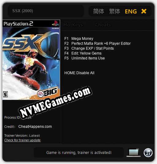 SSX (2000): Trainer +5 [v1.2]