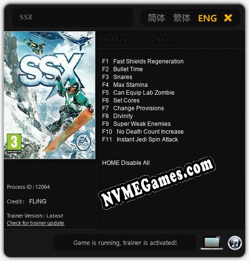 SSX: Trainer +11 [v1.8]