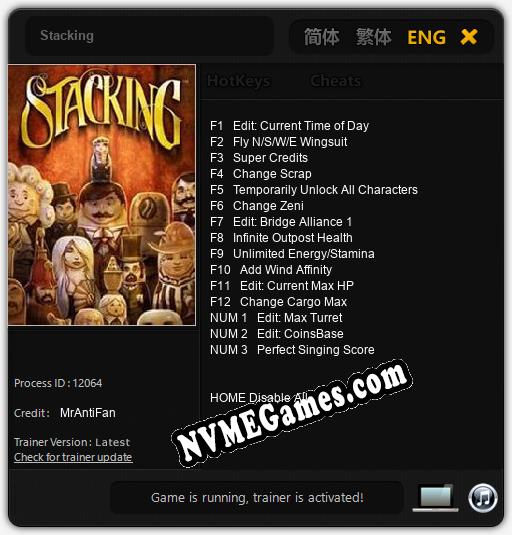 Stacking: Cheats, Trainer +15 [MrAntiFan]