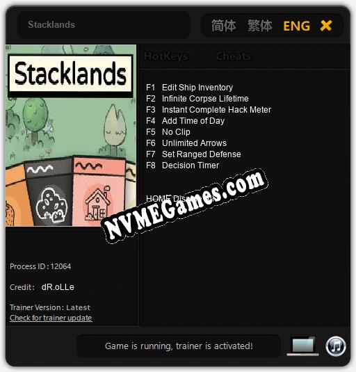 Stacklands: Trainer +8 [v1.9]