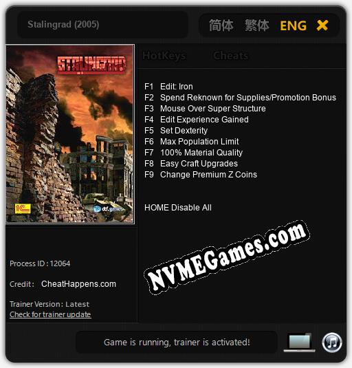 Treinador liberado para Stalingrad (2005) [v1.0.1]