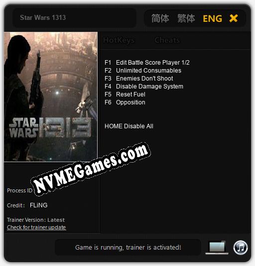 Star Wars 1313: Trainer +6 [v1.8]