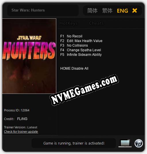 Star Wars: Hunters: Cheats, Trainer +5 [FLiNG]