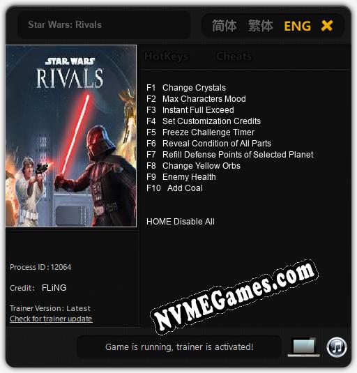 Star Wars: Rivals: Trainer +10 [v1.8]