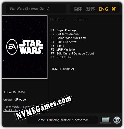 Star Wars (Strategy Game): Trainer +8 [v1.4]