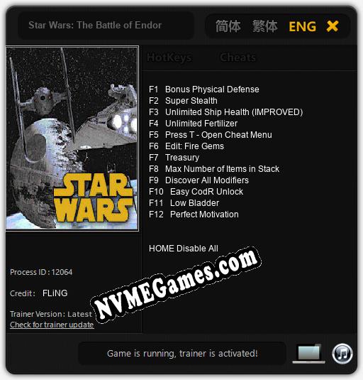 Star Wars: The Battle of Endor: Treinador (V1.0.10)