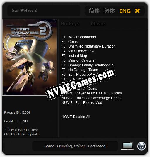 Star Wolves 2: Cheats, Trainer +15 [FLiNG]