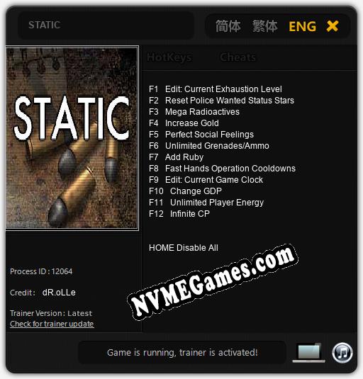 STATIC: Treinador (V1.0.2)