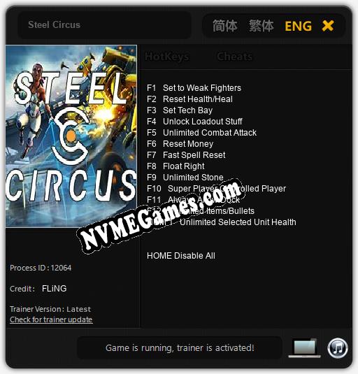 Steel Circus: Cheats, Trainer +13 [FLiNG]