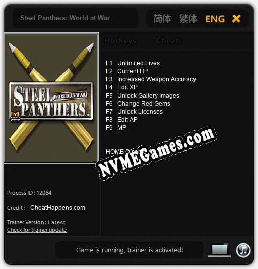 Steel Panthers: World at War: Cheats, Trainer +9 [CheatHappens.com]