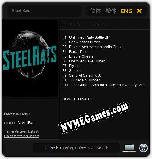 Steel Rats: Trainer +11 [v1.3]