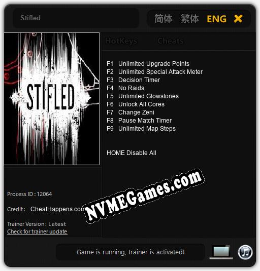 Stifled: Treinador (V1.0.43)