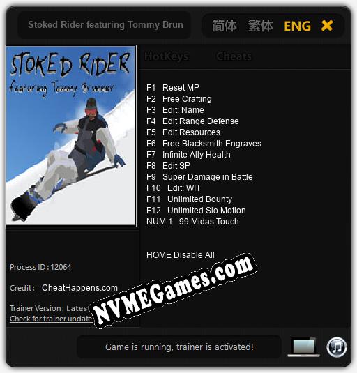 Treinador liberado para Stoked Rider featuring Tommy Brunner [v1.0.6]