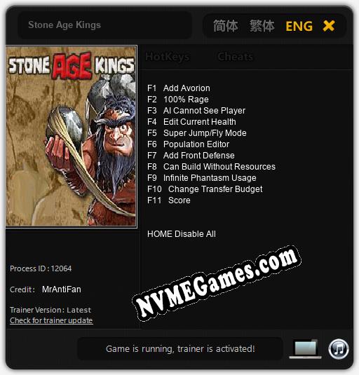 Stone Age Kings: Trainer +11 [v1.1]