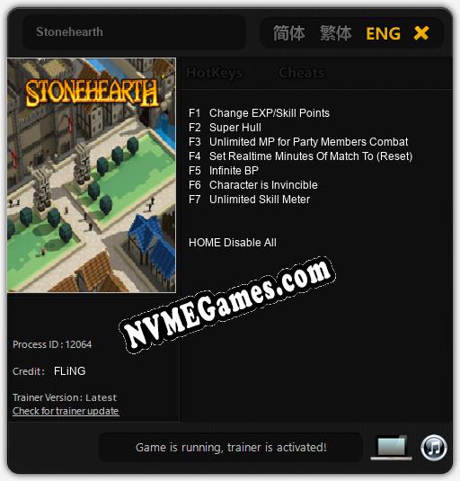 Stonehearth: Treinador (V1.0.61)