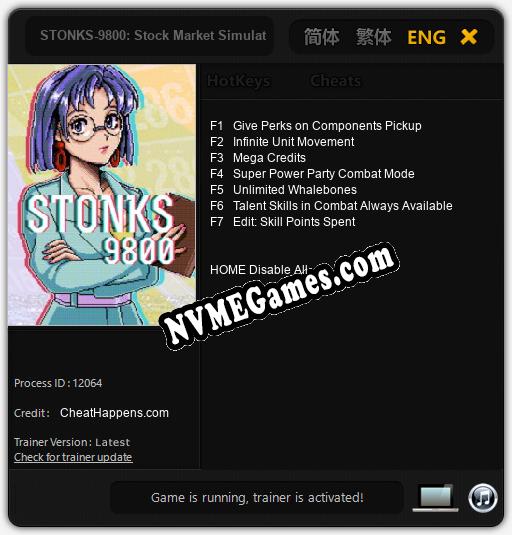 STONKS-9800: Stock Market Simulator: Cheats, Trainer +7 [CheatHappens.com]