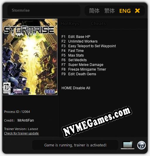 Stormrise: Treinador (V1.0.85)