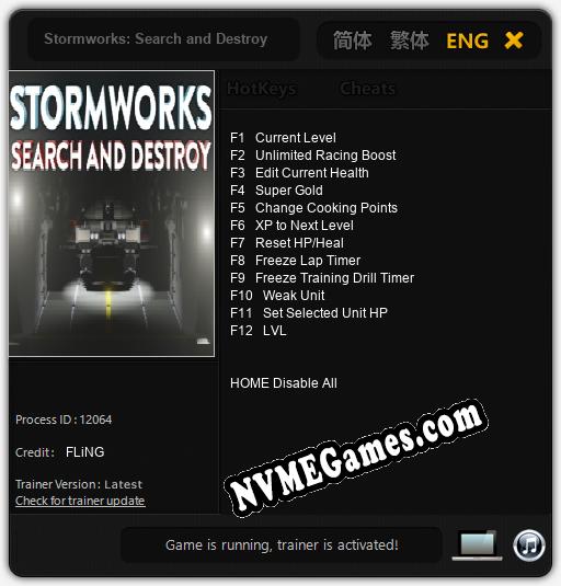 Stormworks: Search and Destroy: Treinador (V1.0.47)