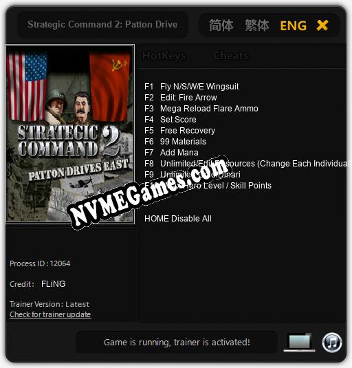 Treinador liberado para Strategic Command 2: Patton Drives East [v1.0.3]