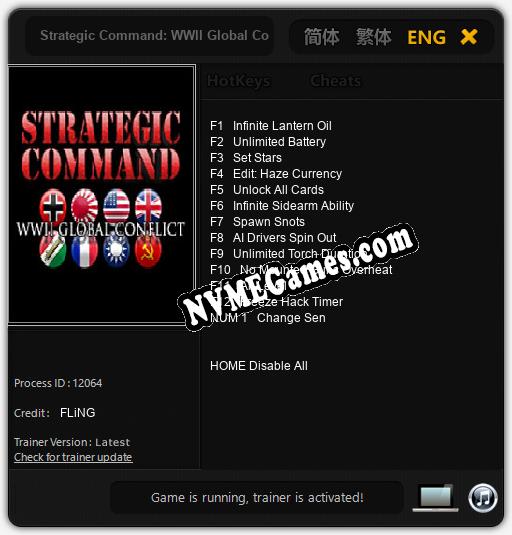 Strategic Command: WWII Global Conflict: Treinador (V1.0.44)