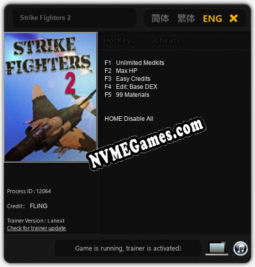 Strike Fighters 2: Trainer +5 [v1.4]