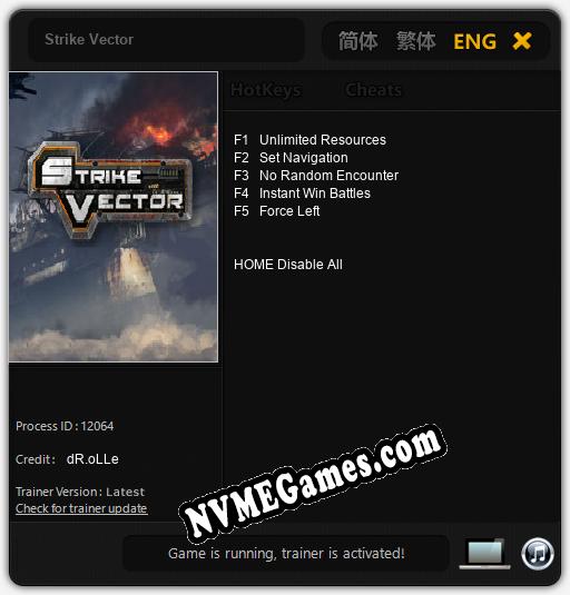 Strike Vector: Cheats, Trainer +5 [dR.oLLe]