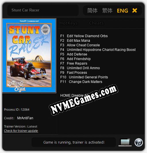 Treinador liberado para Stunt Car Racer [v1.0.1]