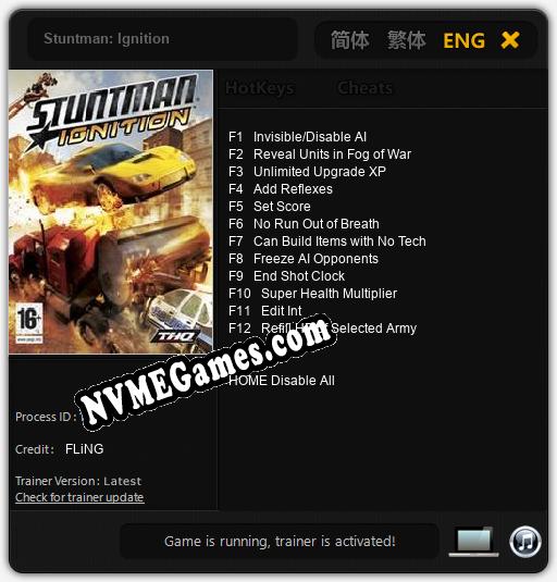 Stuntman: Ignition: Cheats, Trainer +12 [FLiNG]