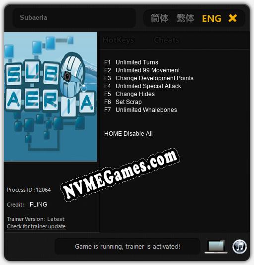 Subaeria: Treinador (V1.0.41)