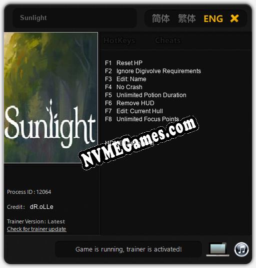 Sunlight: Treinador (V1.0.65)