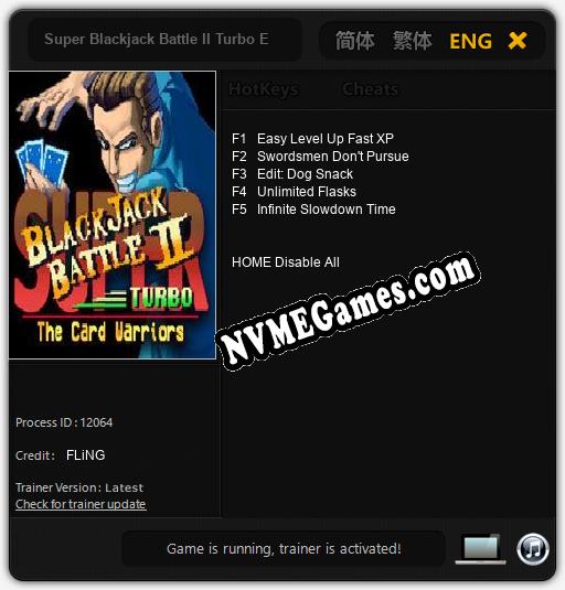 Super Blackjack Battle II Turbo Edition: Trainer +5 [v1.2]