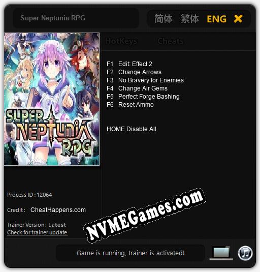 Super Neptunia RPG: Treinador (V1.0.45)