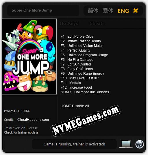 Super One More Jump: Trainer +13 [v1.3]