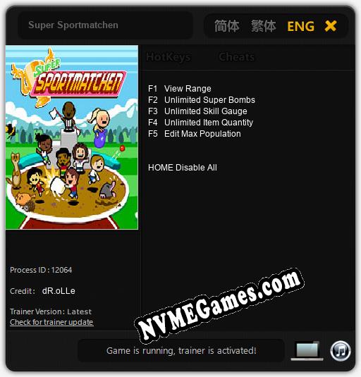 Super Sportmatchen: Trainer +5 [v1.4]