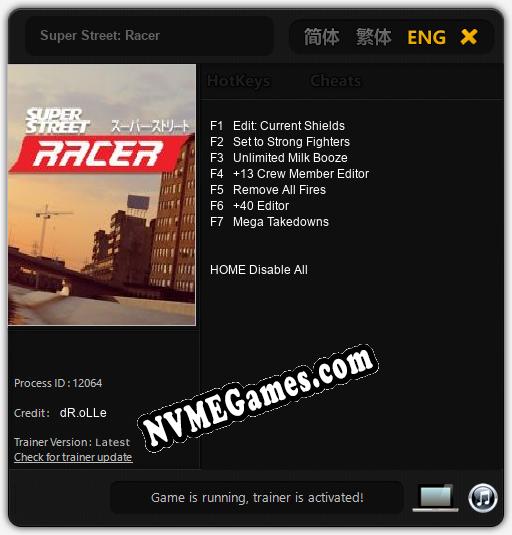 Super Street: Racer: Treinador (V1.0.10)