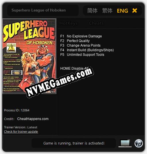 Superhero League of Hoboken: Trainer +5 [v1.2]