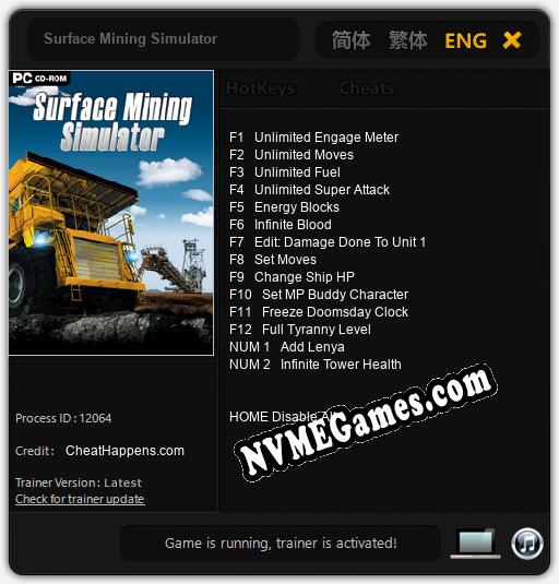 Surface Mining Simulator: Treinador (V1.0.65)